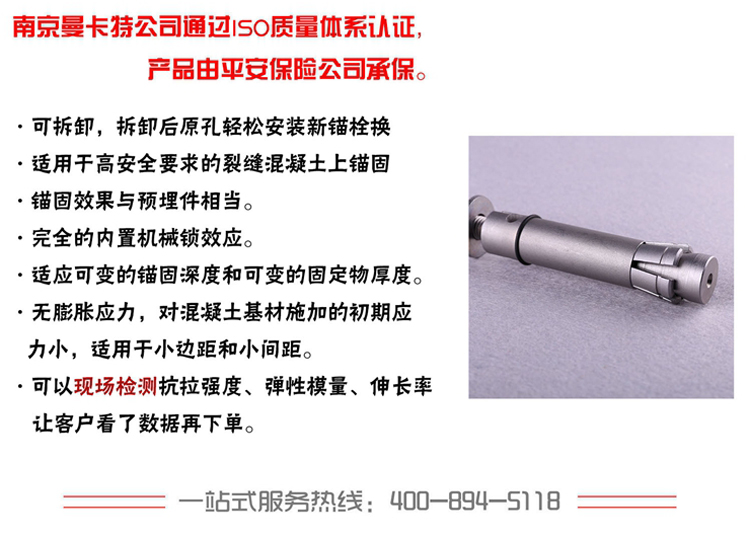 【极悦可原位更新锚栓】