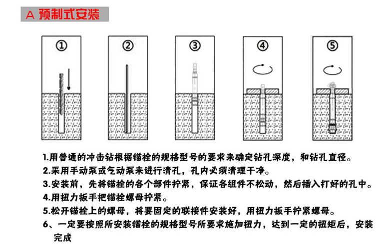 预制式安装