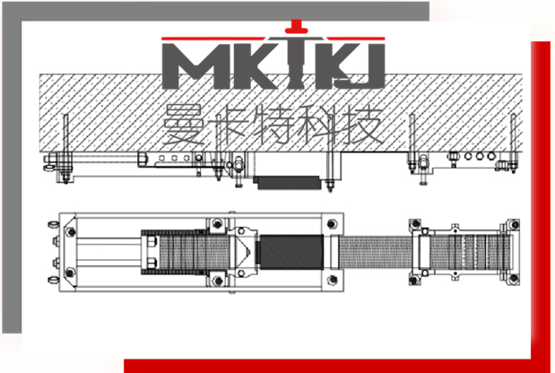 预应力碳布锚具加固系统介绍剖面图