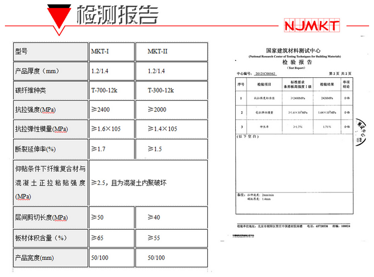 万泰碳纤维板检测报告