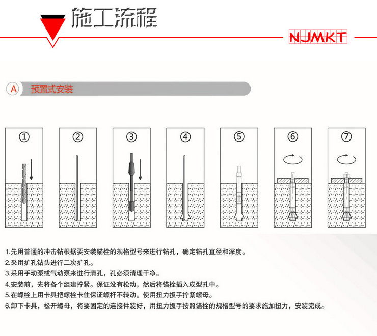 极悦模扩底锚栓 后锚固 螺丝 / 螺栓 钢结构地铁护栏幕墙锚栓