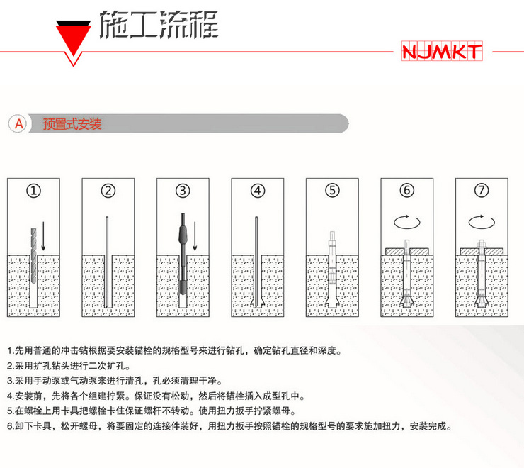 万泰模扩底锚栓 后锚固 螺丝 / 螺栓 钢结构地铁护栏幕墙锚栓