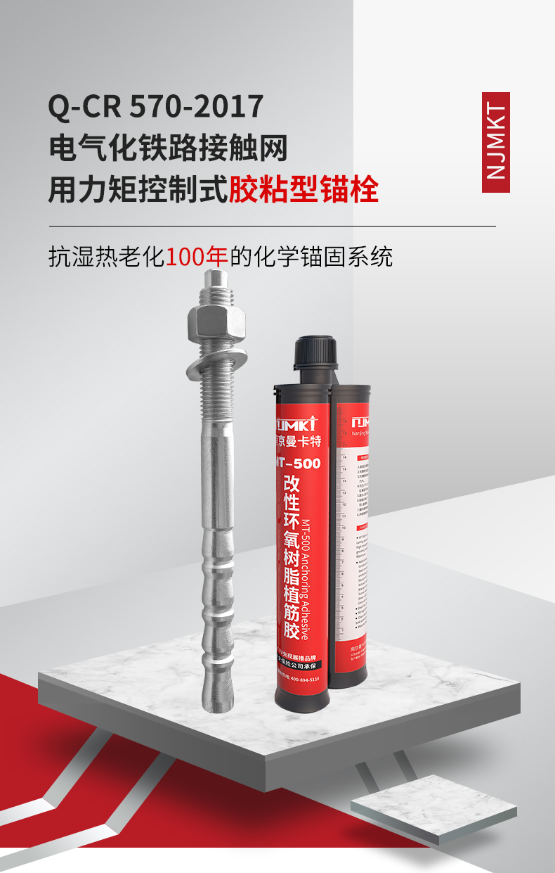 东莞极悦电气化铁路接触网用力矩控制式胶粘型锚栓 (1)